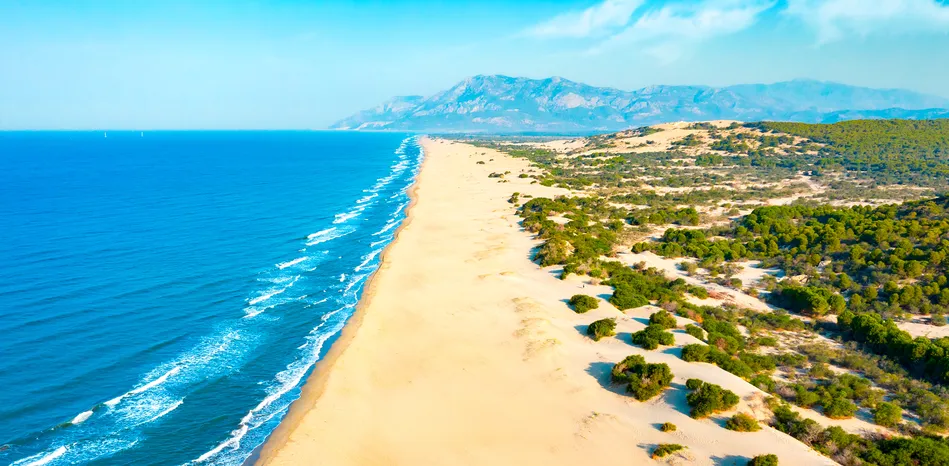 Eco friendly beach Turkey pristine